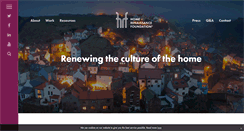 Desktop Screenshot of homerenaissancefoundation.org